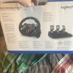 Logitech G29 Racing Wheel with Black and Blue Design